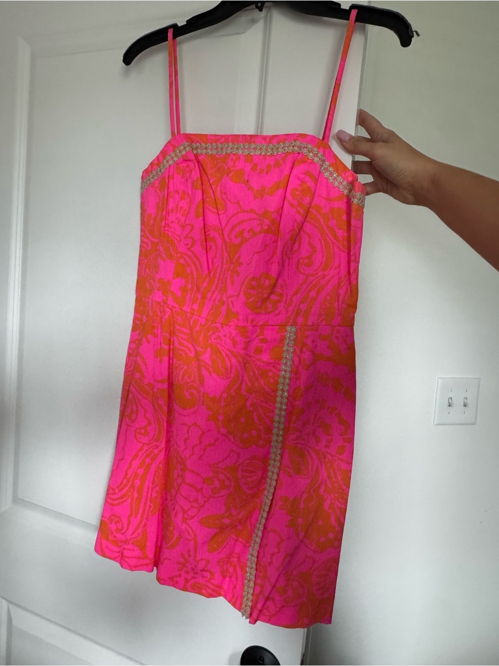 Lilly Pulitzer Pink & Orange Spaghetti Strap skort dress